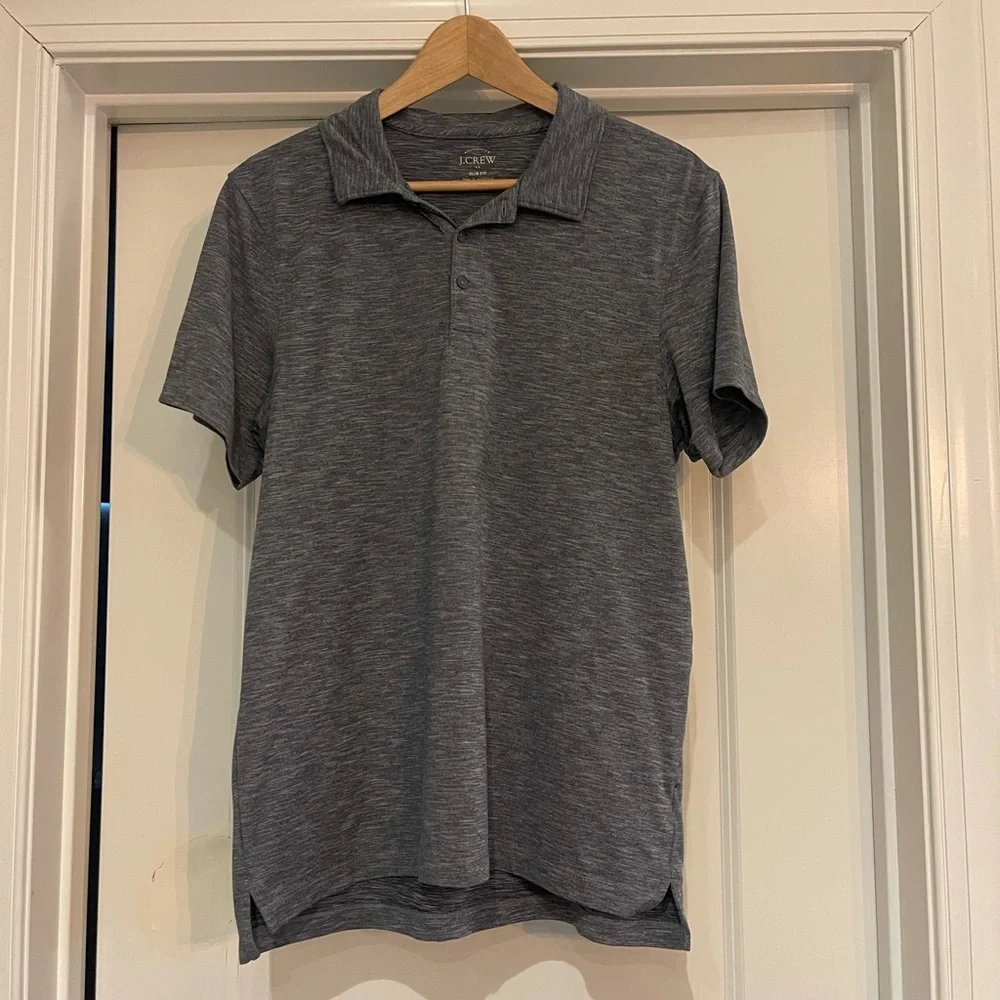 J. Crew Charcoal Men's slim fit Polo Shirt